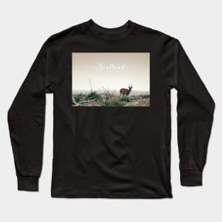 Deer in the Scottish Wilderness Long Sleeve T-Shirt